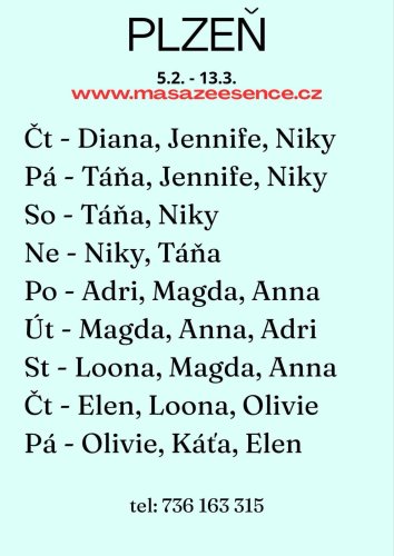 ne-čt 5.-9.4 Nová Jenifer